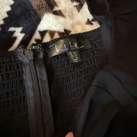 Nicole Miller Black Long Sleeve Dress - Picture 3 of 4